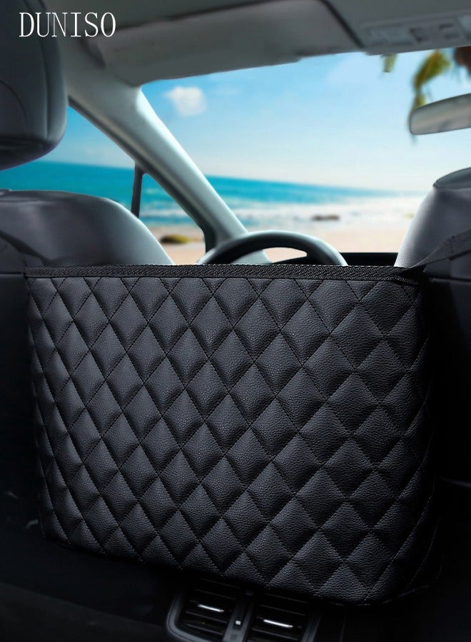DUNISO Car Seat Storage Organizer and Handbag Holder for Purse Storage Phone Documents Pocket Barrier of Backseat Pet Kids  - Image 4