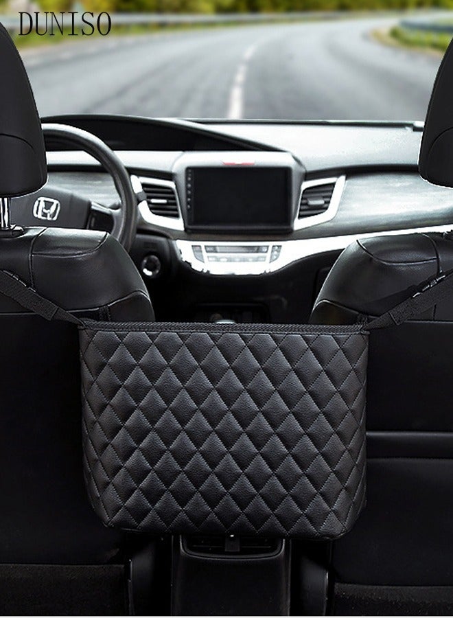 DUNISO Car Seat Storage Organizer and Handbag Holder for Purse Storage Phone Documents Pocket Barrier of Backseat Pet Kids  - Image 1