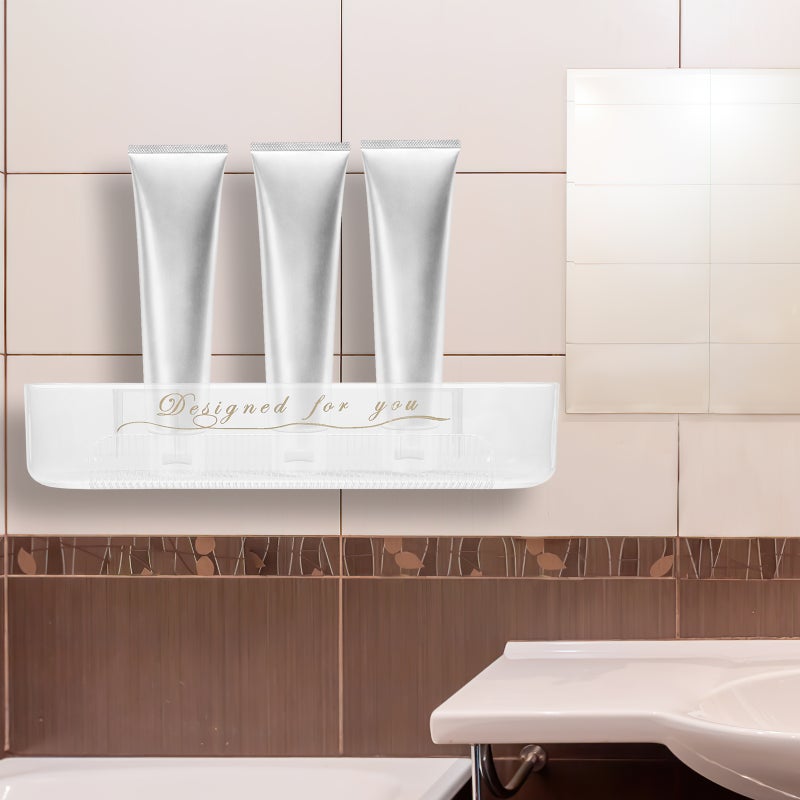 Bathroom Hanging Shelf, Wall-mounted Storage for Shower Items and Tissues, Durable Design - Image 5