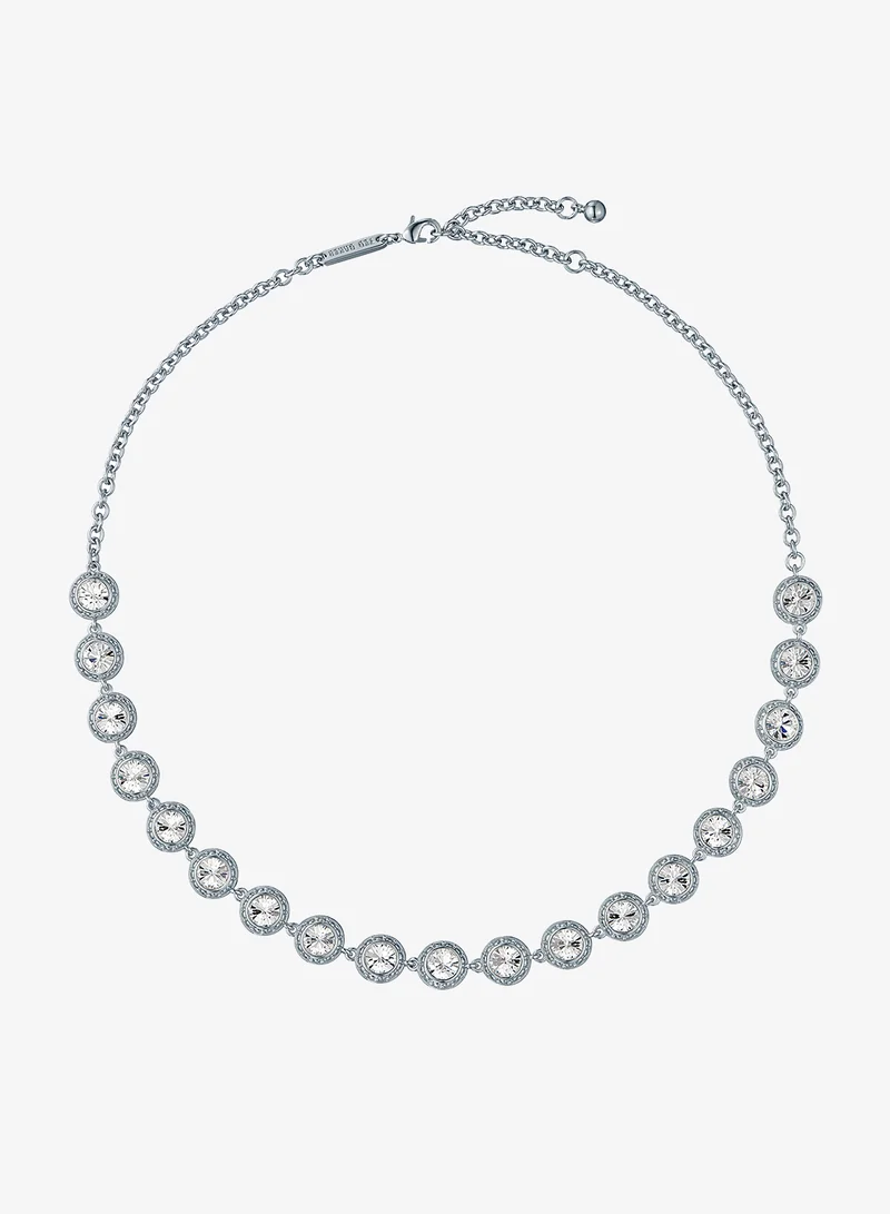Solanna Solitaire Sparkle Crystal Chain Necklace