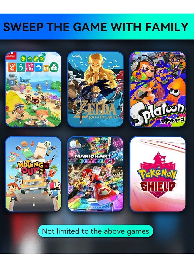 أجهزة تحكم لاسلكية Joy-Con لنينتندو سويتش (زوج أيمن/أيسر) – بديل متوافق مع سويتش/سويتش لايت/سويتش OLED، مزود بوظائف الإيقاظ، لقطة الشاشة، اهتزاز ثنائي وتحكم بالحركة - Image 4