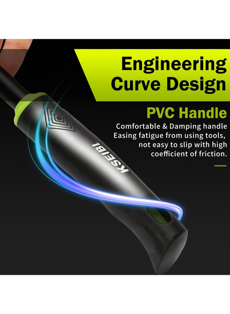 كسيبي مُزارع/ مجرفة للحديقة، "290 مم، أدوات فولاذية عالية الجودة، أدوات يدوية للبستنة في الفناء، مقبض مطاطي، لإزالة الأعشاب الضارة، زراعة التربة، تقطيع وتقطيع وحصاد الخضروات الجذرية. - Image 5