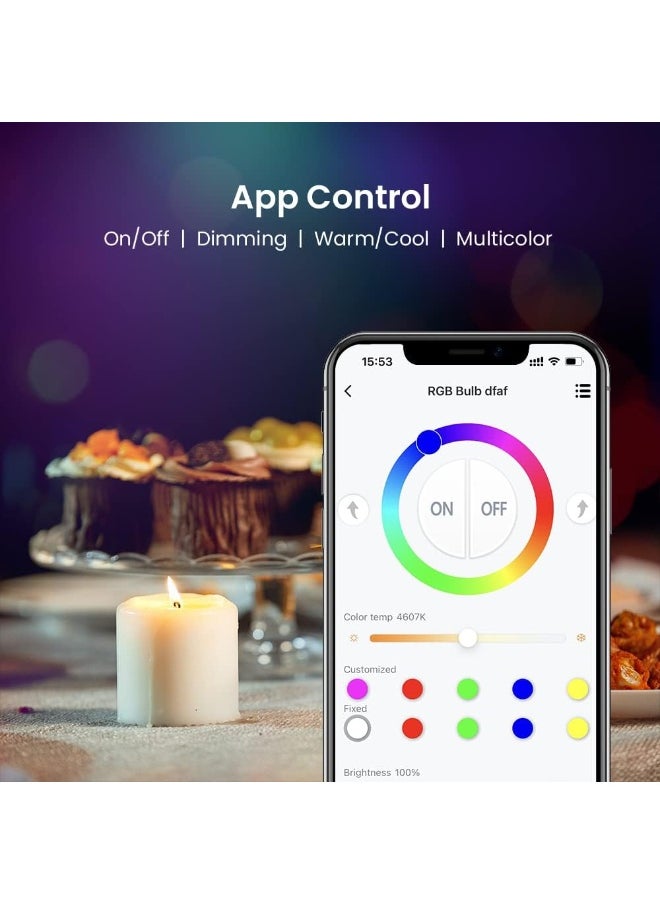 broadlink | LB4E27 | Fastcon BLE Smart Lamp, Colour Changing with Music Sync, FastCon and BLE Support, Works with Alexa and Google Home - A60, E27, 9W, 800LM