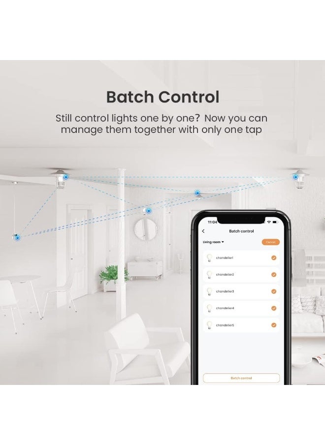 broadlink | LB4E27 | Fastcon BLE Smart Lamp, Colour Changing with Music Sync, FastCon and BLE Support, Works with Alexa and Google Home - A60, E27, 9W, 800LM
