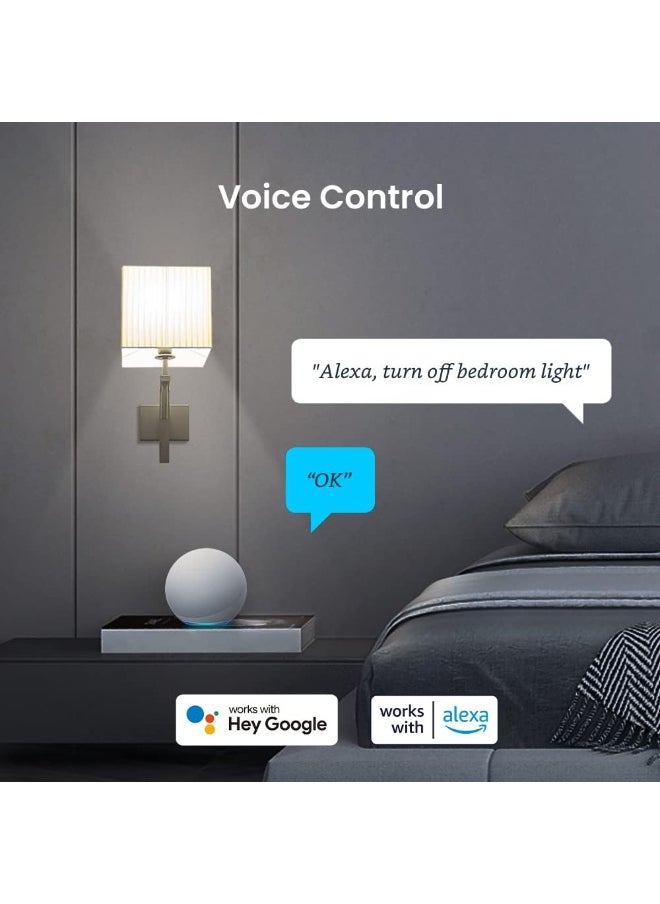 broadlink | LB4E27 | Fastcon BLE Smart Lamp, Colour Changing with Music Sync, FastCon and BLE Support, Works with Alexa and Google Home - A60, E27, 9W, 800LM