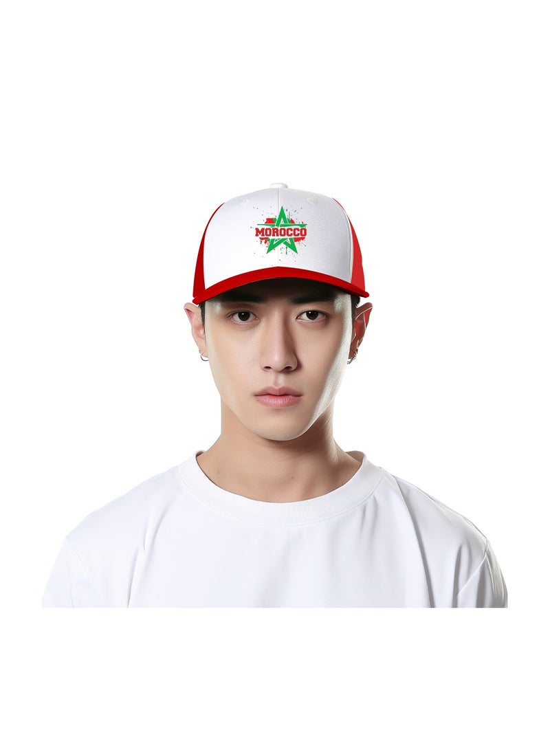 PRINTSHOP4ME Morocco Mesh Cap With Plastic Closure For Men And Women–Perfect For Sports,Outdoor Activities And Casual Wear–Great Gift For Morocco Fans And Events  - Image 3
