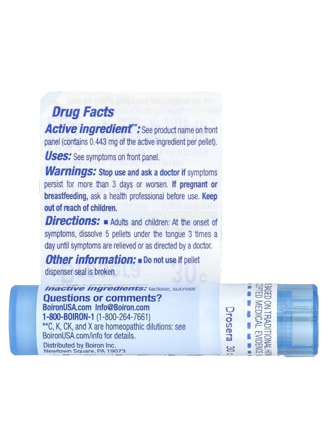 Boiron Boiron, Drosera, 30C, Dry Cough Relief, Approx 80 Pellets  - Image 2