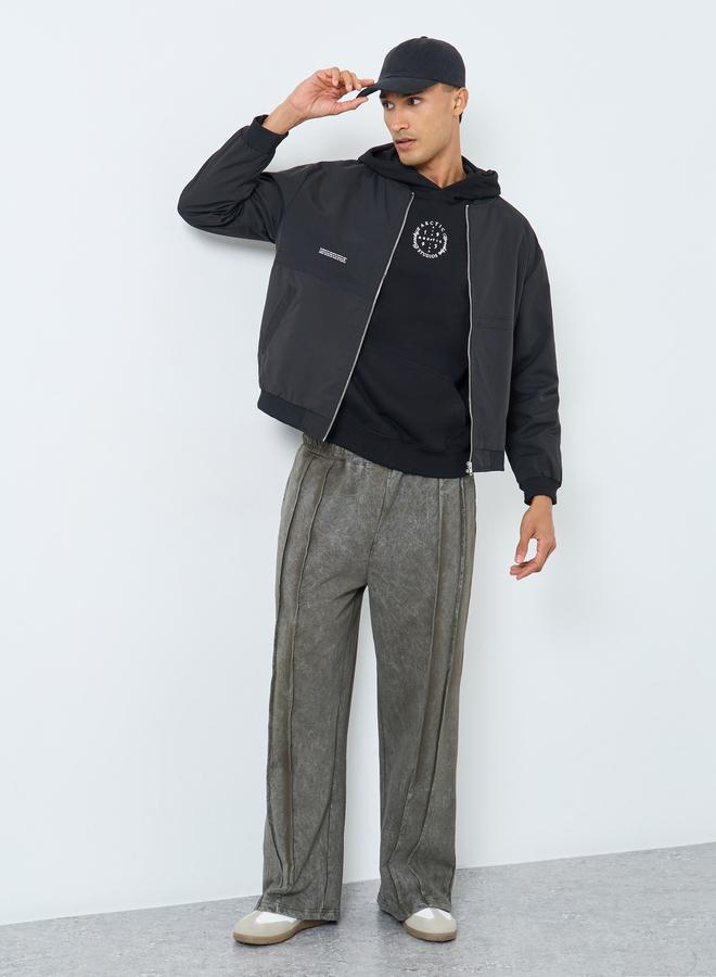 Styli Men Relaxed Fit Biker Jacket - Image 2