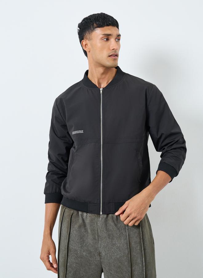 Styli Men Relaxed Fit Biker Jacket - Image 3