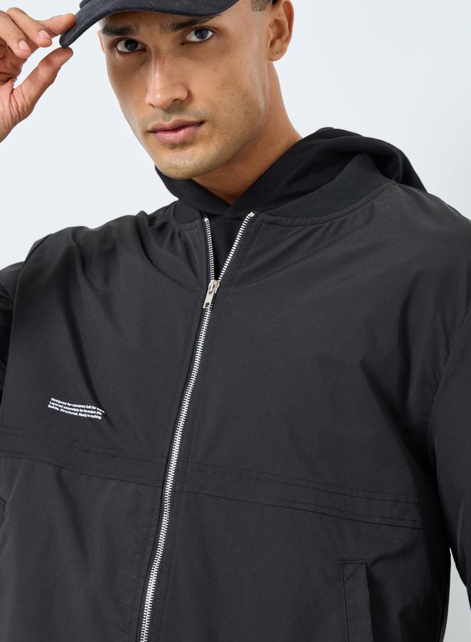 Styli Men Relaxed Fit Biker Jacket - Image 4