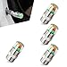 Opuweiy 4 PCS Car Tire Pressure Monitor Valve Stem Caps 3 Color 24Bar Valve Stem Warning Covers for Cars Silver - Image 2