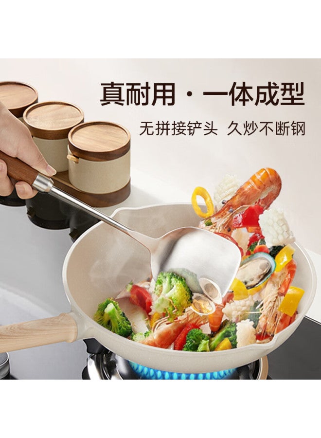 Shuwushuo 304 Stainless Steel Strainer, Skimmer, Colander, Hot Pot Large Strainer, Ladle, Mesh Sieve With Extended Anti-scalding Handle