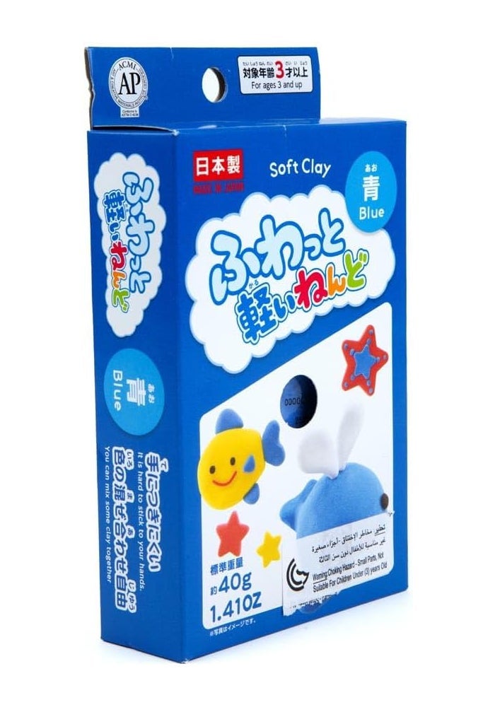 Daiso Soft Clay – Blue | Flexible Modeling & Craft Clay for DIY Projects - Image 2