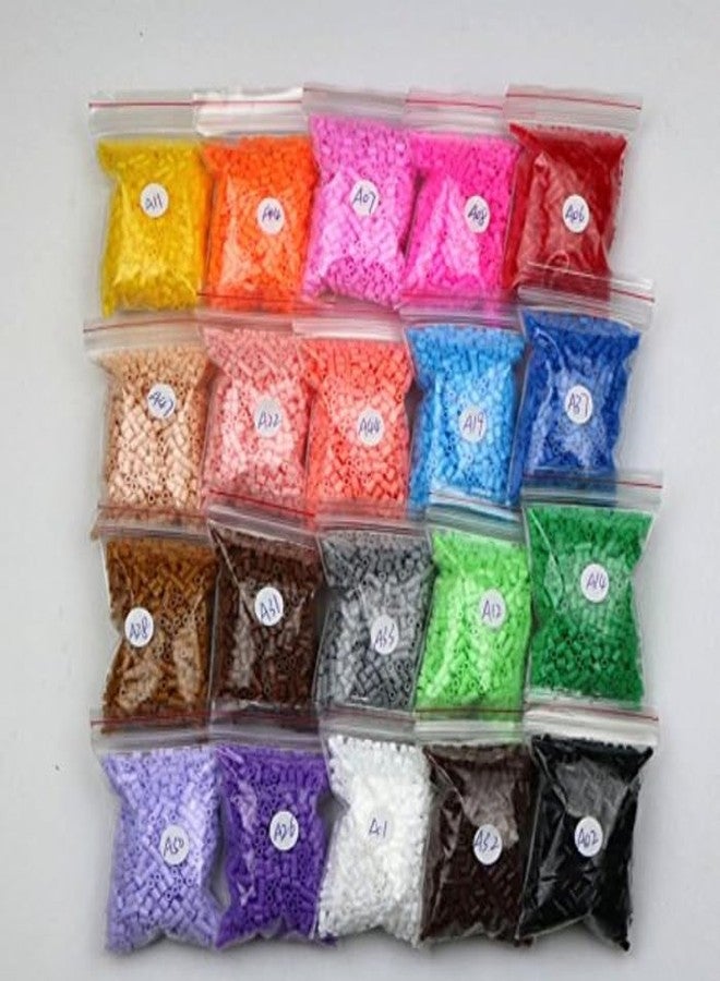 Jos JO's Fuse/Ironing (3000 PCS 5mm Midi Beads +1 Pegboard) 30 Colors/Bags - 100 PCS per Bag Packed Individually for Kids/Adults Creative Intelligence Montessori Educational Toys - Image 1