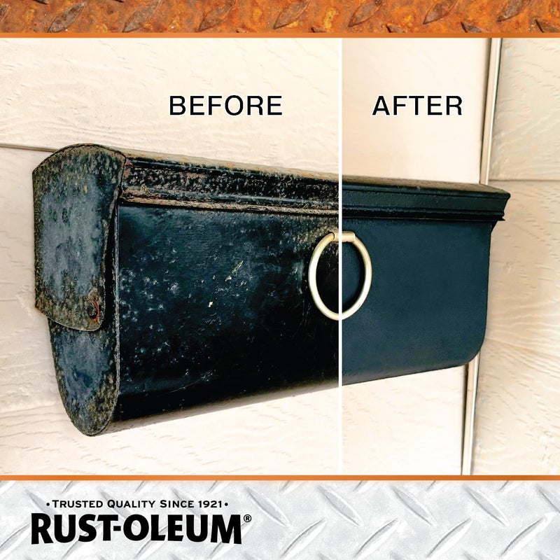 RUST-OLEUM رش طلاء رست-أوليوم 215215 لإصلاح الصدأ، 10.25 أونصة، أسود، 10 أونصة - Image 4