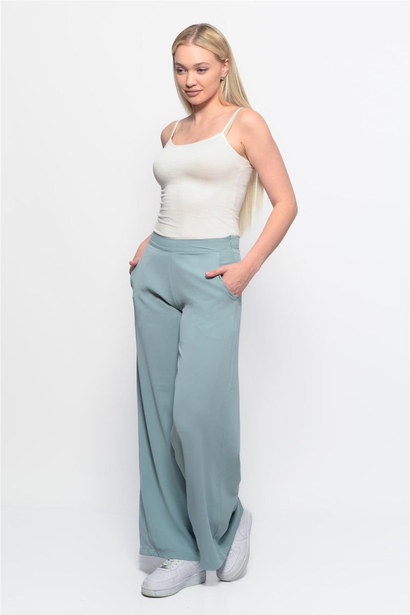 Nuseel Classic Wide Leg Pants Baby Blue  - Image 1