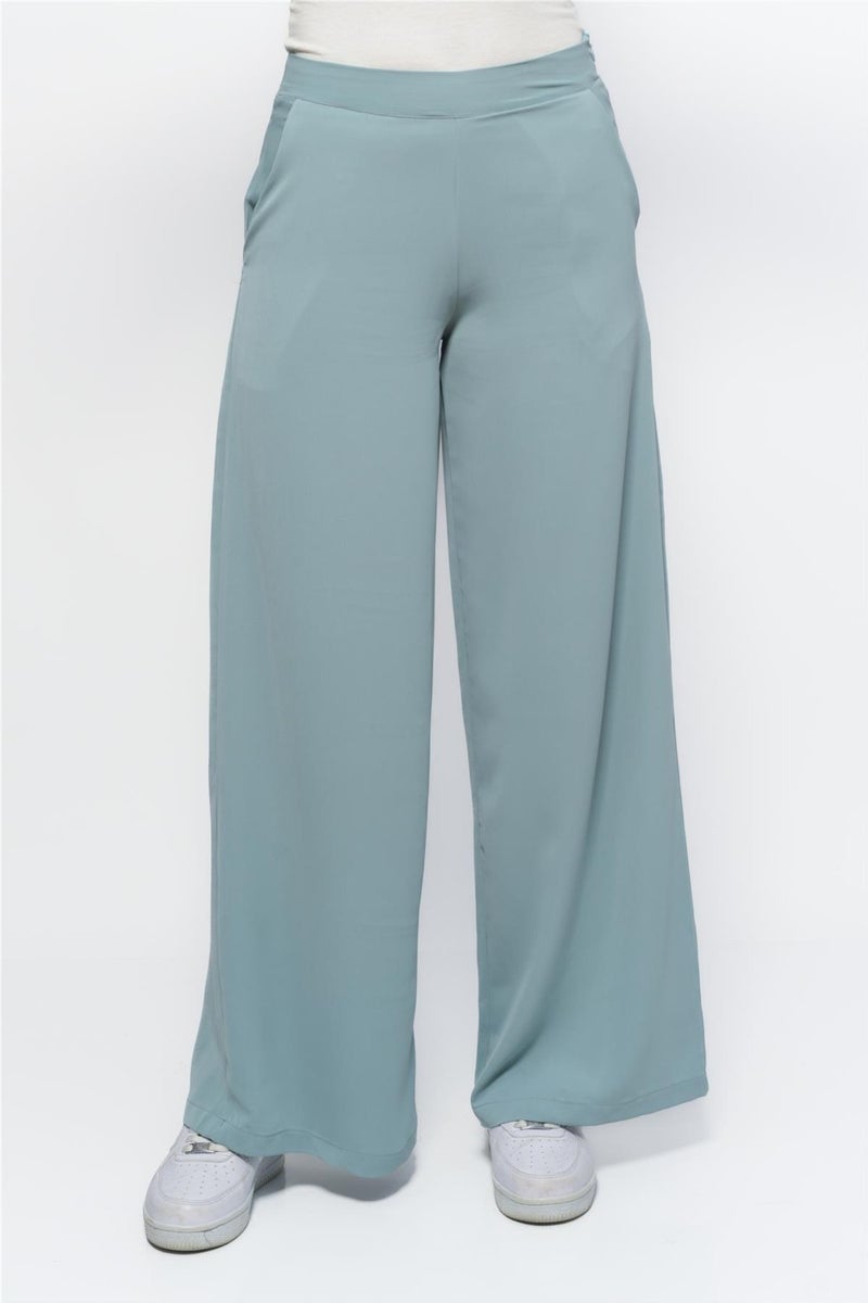 Nuseel Classic Wide Leg Pants Baby Blue  - Image 4