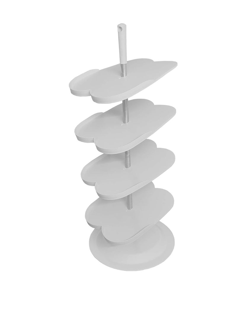 Whitecloud TRANSFORMING HOMES Whitecloud TRANSFORMING HOMES® Open Type Shoe Rack Foldable Storage Organizer for Home and Office(S 129) (White)  - Image 3