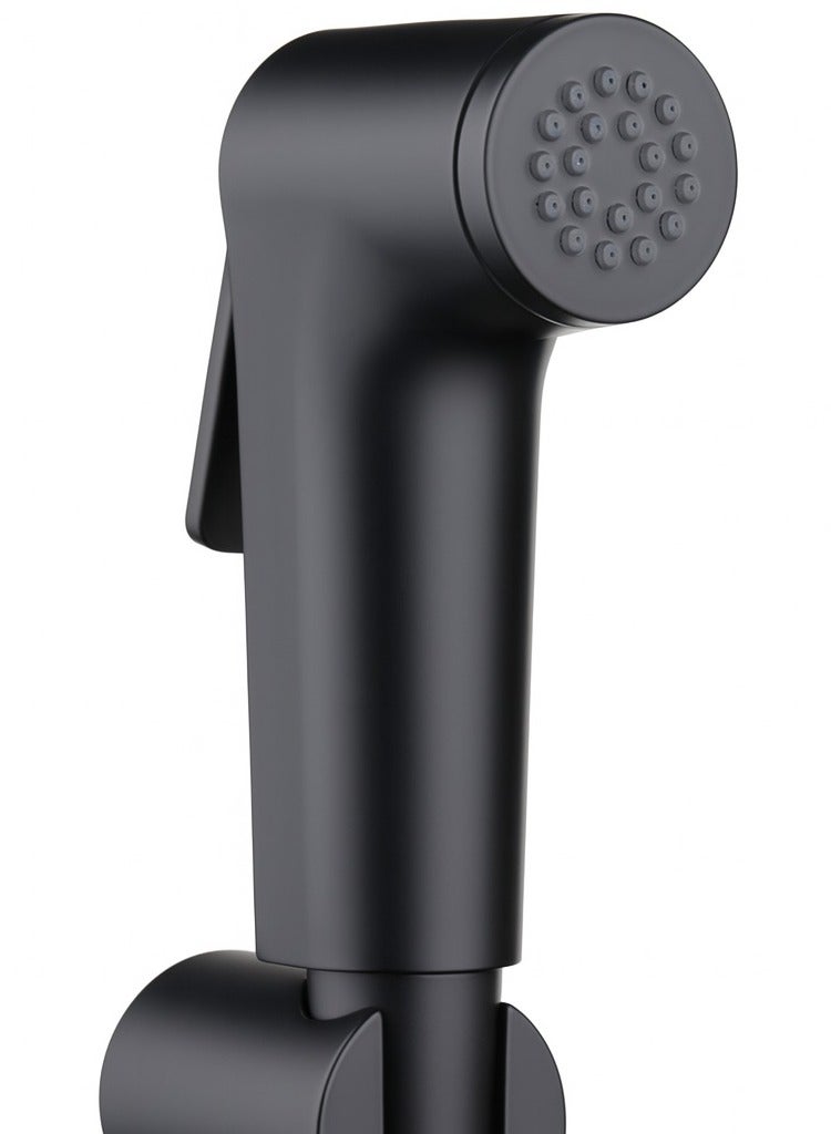 HESANIT Logic Shattaf Sprayer Set with Pipe and Wall Bracket Black 580100300B - Image 2