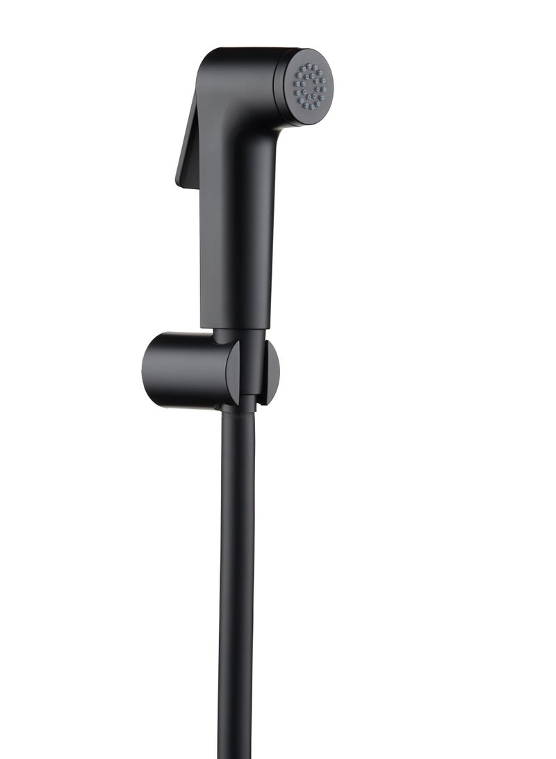 HESANIT Logic Shattaf Sprayer Set with Pipe and Wall Bracket Black 580100300B - Image 1