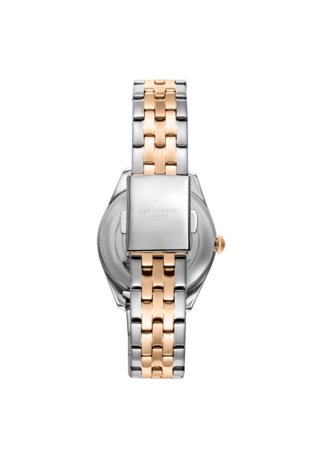 Lee Cooper Lee Cooper Women's Watch, Analog Display and Metal Strap - LC08038.580, Two Tone  - Image 4