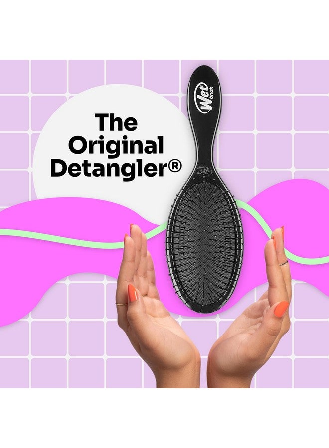 فرشاة فك تشابك الشعر الأصلية من ويت براش، لون أسود كلاسيكي - شعيرات IntelliFlex فائقة النعومة - فرشاة فك تشابك الشعر تنزلق بسهولة خلال التشابك لجميع أنواع الشعر - للنساء والرجال، للشعر الرطب والجاف - Image 2