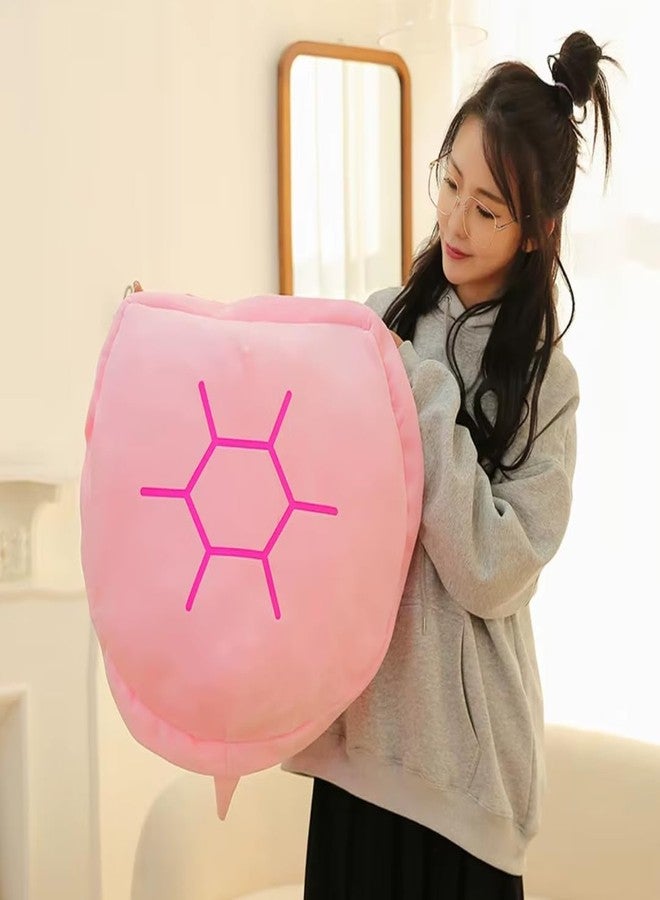 TechMax Solution Pink Wearable Turtle Plush Toy Cute Tortoise Shell Pillow for Kids Playroom - Image 5