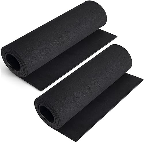 MEARCOOH 2-Pack Black Eva Foam Sheets roll, Premium eva Craft Foam 5mm Thick, 13.9" x 59", High Density 86kg/m3 for Halloween Cosplay Costume, Crafts, DIY Projects by MEARCOOH - Image 1