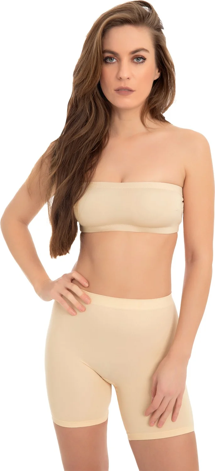 كوتن هيل Premium - Women's Skin Ultra-Comfortable Seamless High Waist Long Leg Boxer