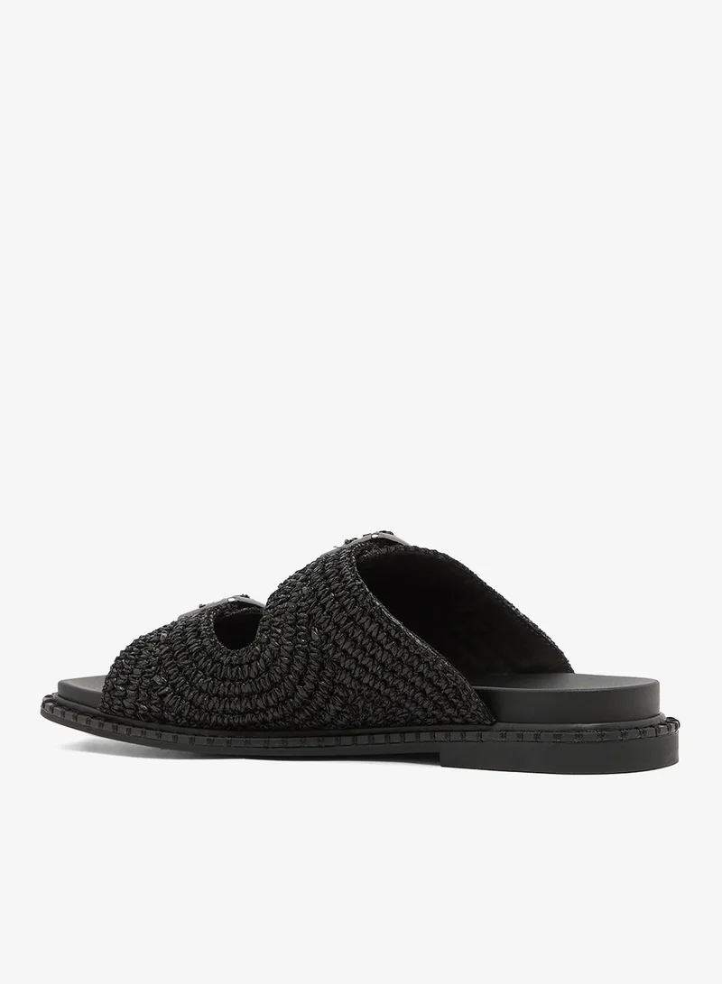 Karl Lagerfeld  Kleo Double Strap Slides for Women | Best Price UAE