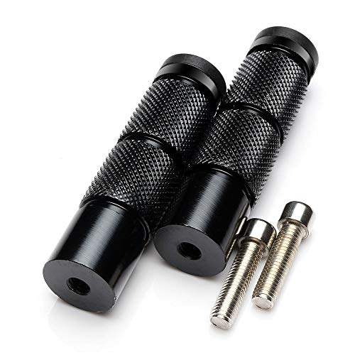 ONETEN CNC Universal Motorcycle Bicycle EBike Passenger Foot Pegs For Super73 Rearsets Rear Set Footrests M8 Footpeg Foot Rest Peg Pedals Electric Car Scooter Mini Bike Dirt Bike Go Kart Install Hole 8mm - Image 1
