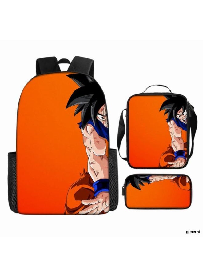 general Common universal printed backpack - three-piece backpack combination (available for students, children, friends on outings, mountain climbing, etc.) - 31 - Image 1