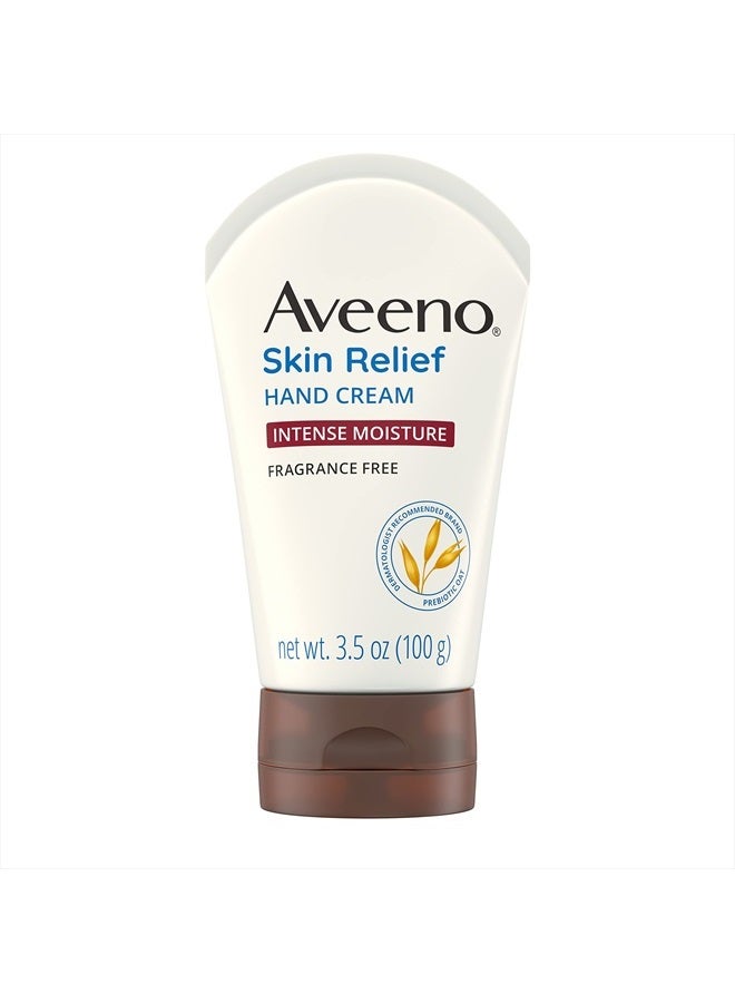 Aveeno كريم يد مرطب مكثف لتخفيف البشرة مع الشوفان المهدئ للبشرة الجافة والحساسة، ينعم ويرطب اليدين ويدوم حتى بعد غسل اليدين، خالي من العطور، 3.5 أونصة - Image 1