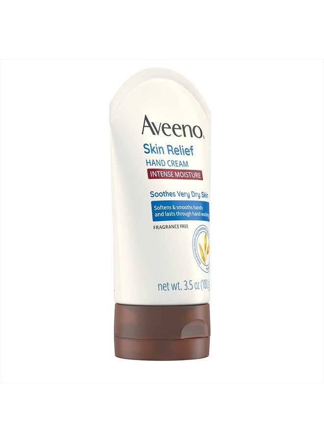 Aveeno كريم يد مرطب مكثف لتخفيف البشرة مع الشوفان المهدئ للبشرة الجافة والحساسة، ينعم ويرطب اليدين ويدوم حتى بعد غسل اليدين، خالي من العطور، 3.5 أونصة - Image 4