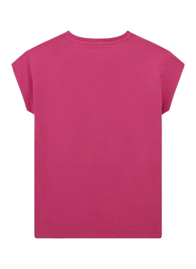 جس Kids Slogan Crew Neck T-Shirt