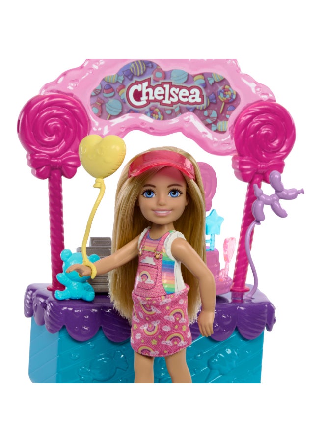 Barbie Chelsea Doll & Lollipop Stand Playset with Accessories, 10-Piece Toy Set from Barbie and Stacie to the Rescue movie - Image 4