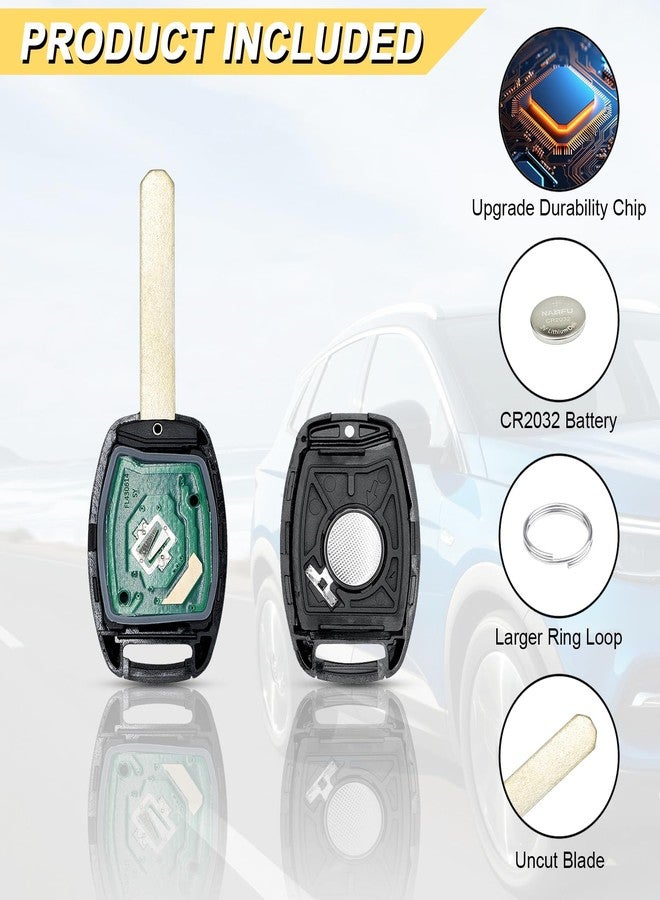 Vurkcy Key Fob Replacement for 2006-2013 Honda Civic EX Si Hybrid Car Keyless Entry Remote Control, N5F-S0084A N5F-A05TAA, 4 Buttons - Image 5