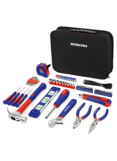 WORKPRO Home Tool Kit 100 Piece Kitchen Drawer Household Hand Tool Set With Easy Carrying Pouch  - Image 1