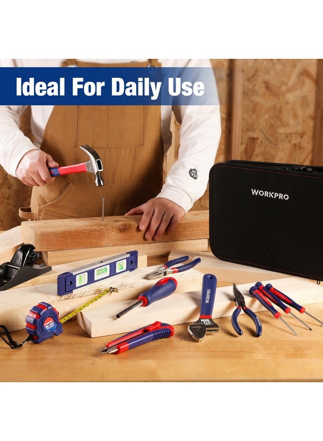 WORKPRO Home Tool Kit 100 Piece Kitchen Drawer Household Hand Tool Set With Easy Carrying Pouch  - Image 3