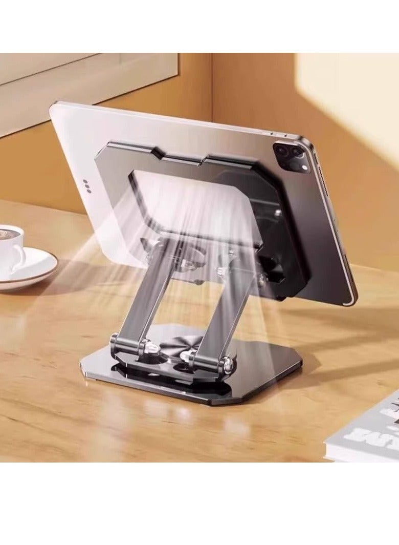 لوكاداه حامل كمبيوتر محمول مكتبي، رافع كمبيوتر محمول قابل للتعديل، مصنوع من مادة ABS والسيليكون، حامل كمبيوتر محمول قابل للطي، خفيف الوزن، محمول، مزود بفتحات تهوية، مناسب لأجهزة الكمبيوتر المحمولة والأجهزة اللوحية من لينوفو، ماك بوك برو إير، إتش بي، وغيرها (متعدد الألوان) - Image 2