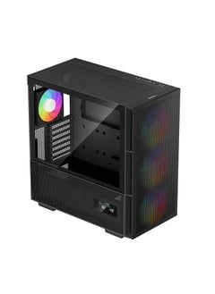 DEEPCOOL DeepCool CH560 Digital ATX Airflow case, Dual Status Display, 3X Pre-Installed 140mm ARGB Fans, Hybrid Mesh/Tempered Glass Side Panel, Magnetic Top Mesh Filter, Type-C, USB 3.0, Black  - Image 3