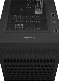 DEEPCOOL DeepCool CH560 Digital ATX Airflow case, Dual Status Display, 3X Pre-Installed 140mm ARGB Fans, Hybrid Mesh/Tempered Glass Side Panel, Magnetic Top Mesh Filter, Type-C, USB 3.0, Black  - Image 5