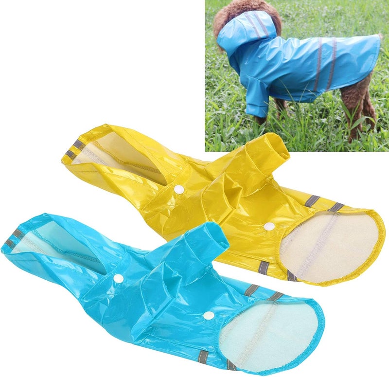 Dog Raincoat Waterproof, Hooded Rainwear with Reflective Stripe, 2pcs Set - Breathable Comfort, Secure Fit, Ideal for All Seasons (XL) - Image 5