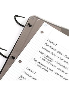 Five Star Flex Refillable Notebook Plus Study App College Ruled Paper 1 Inch Techlock Rings Pockets Tabs And Dividers 200 Sheet Capacity White 29328Ae2  - Image 3