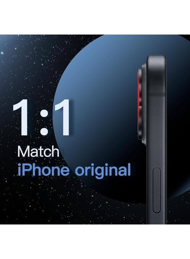 جي تيك واقي عدسة الكاميرا لهاتف آيفون 16 مقاس 6.1 بوصة وآيفون 16 بلس مقاس 6.7 بوصة بتغطية كاملة وغطاء حلقي من الزجاج المقوى 9H مع لوحة معدنية غير لامعة، عبوة واحدة باللون الأسود - Image 4