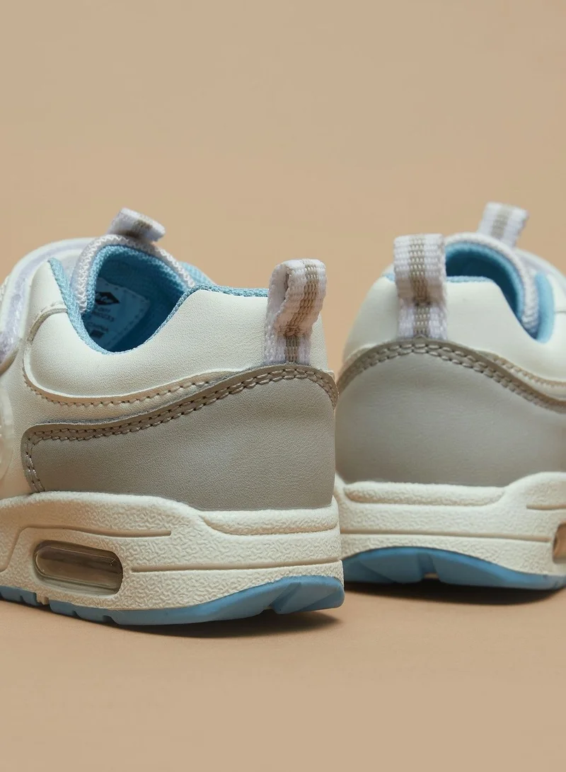 Lee Cooper Boys' Panel Detail Sneakers with Hook and Loop Closure