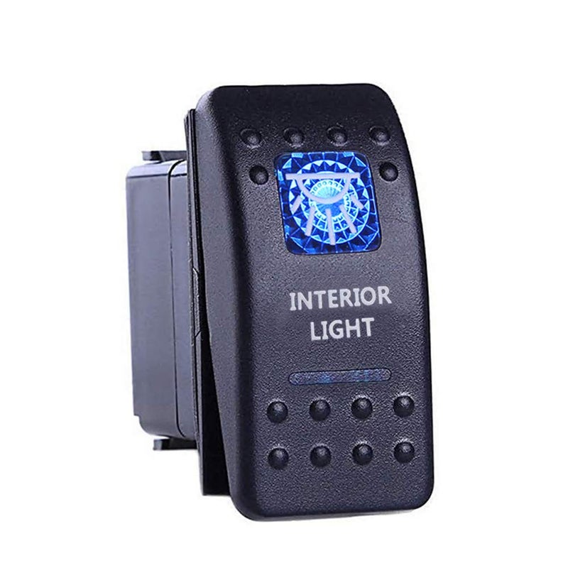 ESUPPORT 12V 20A Blue LED Interior Light Switch - Image 3