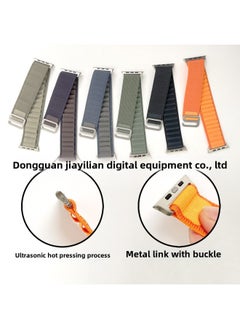 Generic Alpine Loop Strap For Apple Smart Watch 49  Iwatch Nylon Strap Ultra2-Color:regular Four-color (metal Headband Buckle)  - Image 1