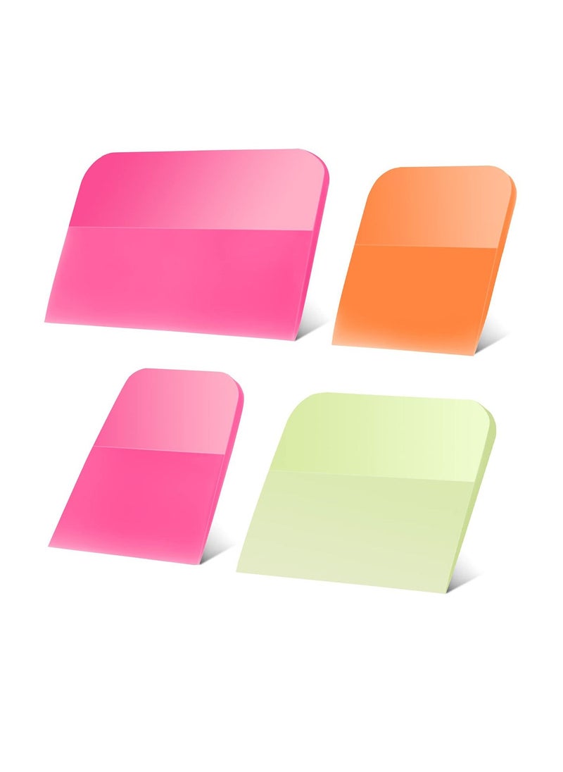 Y&D 4 Pcs PPF Squeegee Soft Silicone Rubber Scraper, Anti Scratch TPU Coating Scraper for Car Vinyl Paint Protection Film Installation, Wrap and Window Tint Windshield Glass Cleaning Kit, Sizes  - Image 1