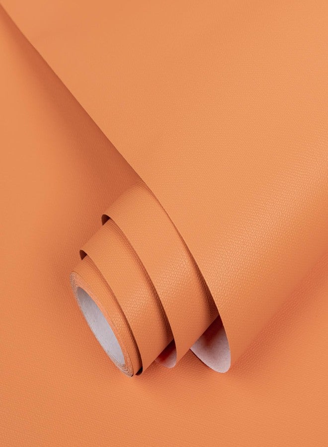 Abyssaly Orange Wallpaper, 15.7x118in, Thickened Vinyl, Self Adhesive - Image 1